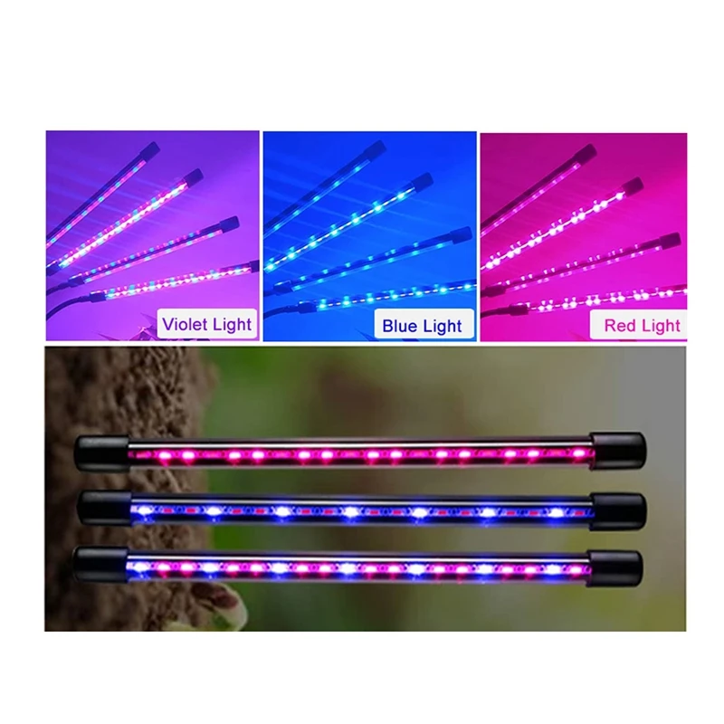 Grow Light For Indoor Plants Full Spectrum Plant Grow Light With Stabilizer Stand Grow Lamp Strip For Greenhouse Plants