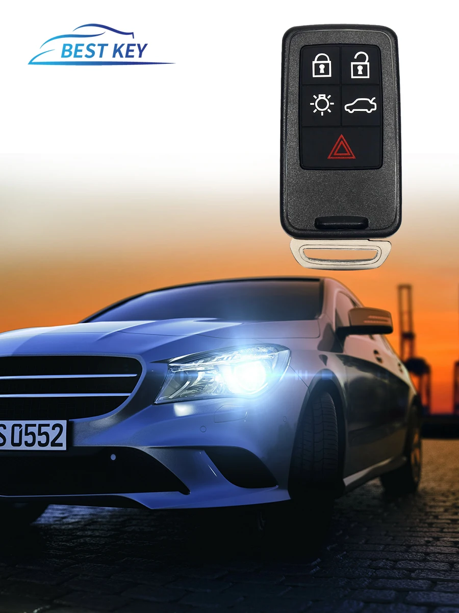 BEST KEY ID46 KR55WK49264 433Mhz Smart For Volvo2010-2017 XC60 2008-2016 XC70 S60 S60L V40 V60 S80 XC70 Remote Car Key Fob Entry