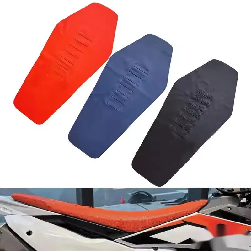 For KTM Motorcycle Pro Ribbed Rubber Artificial leather Gripper Soft Seat Cover  Dirt Bike Off Road SXF ECX-F KEWS kayo STN image 3