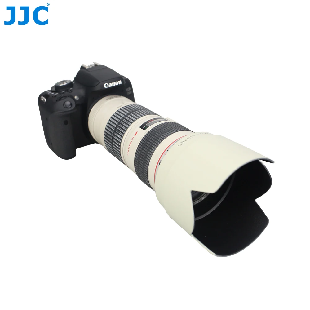 JJC ET-74 Reversible Camera Lens Hood Compatible with Canon EF 70-200mm f/4L USM &IS USM Lens for Canon EOS 1D 5Ds 6D 7D M6 RP