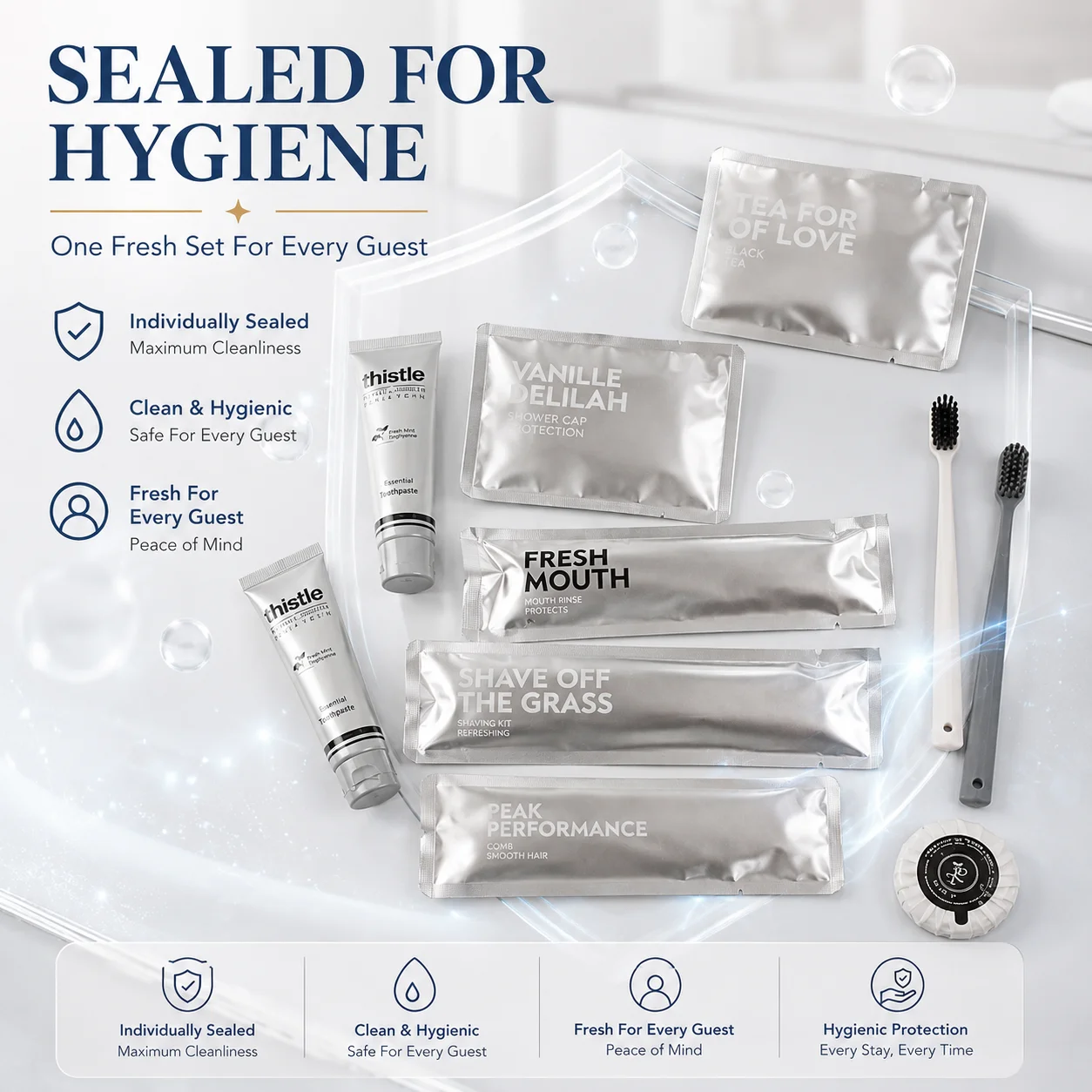 Deluxe Guest Amenity Toiletries Collection