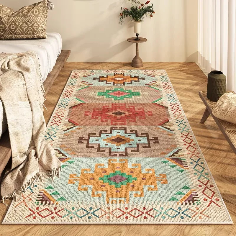 VIKAMA Carpets, Premium Bohemian Bedside Carpets, Bedroom Bedside Carpets, Turkish Bay Window Carpets, Home Decoration