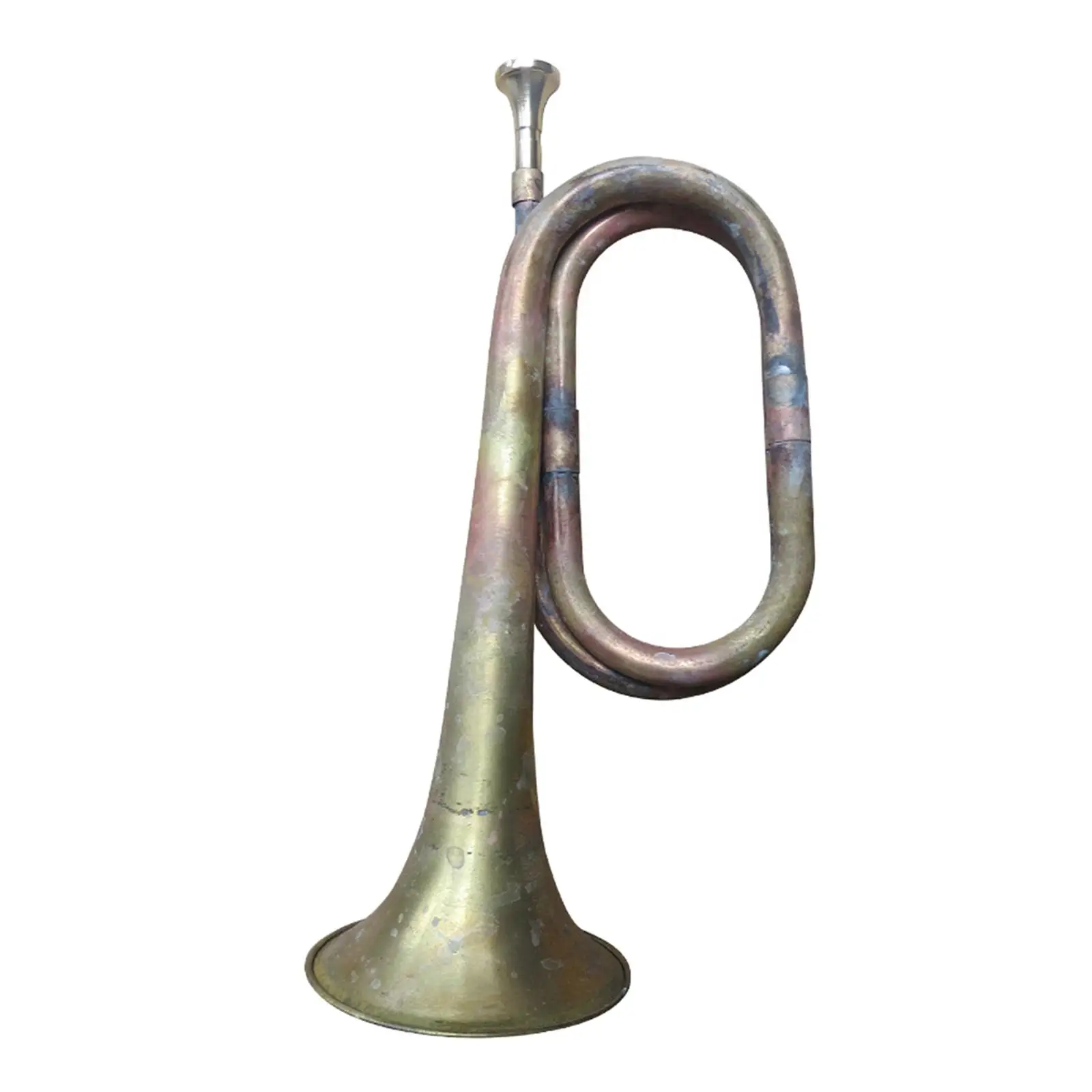 Marching Bugle Music Instrument Classic Style 12.60inch Scout Bugle Blowing