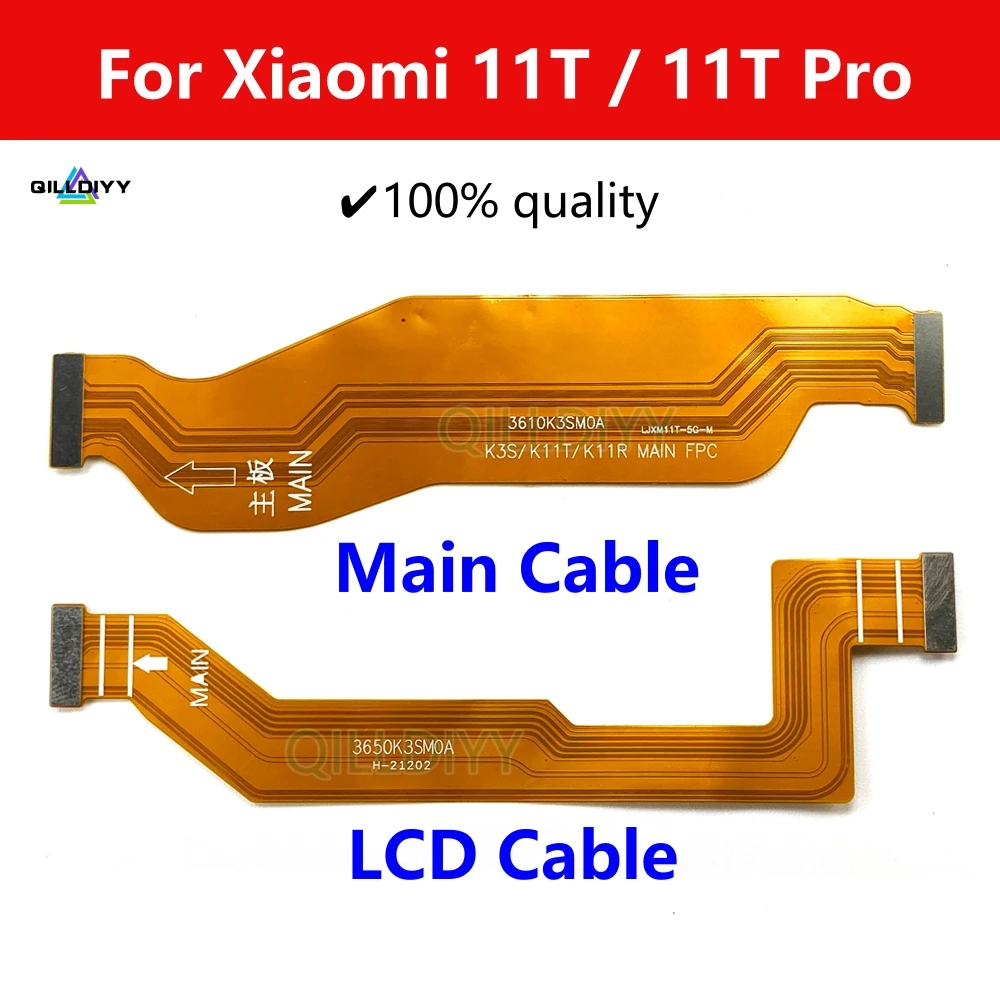 For Xiaomi Mi 11T Pro 11tpro LCD Display MotherBoard Connect Flex Cable Main Board FPC Connector Replacement Parts