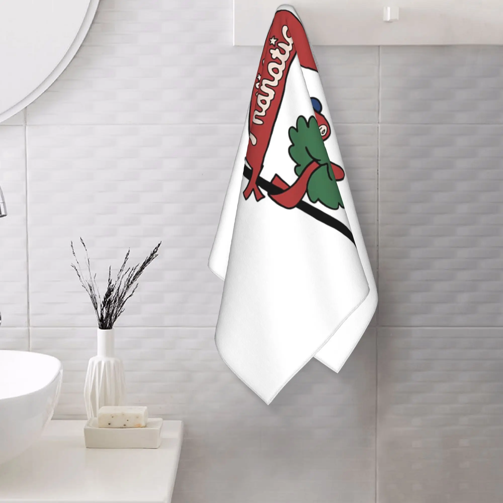 Custom Phillie Phanatic  Soft Face Towel Quick Dry Pool Bath Cotton Towels Absorbent