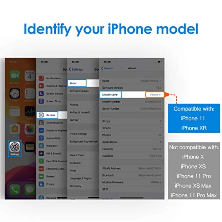 Folia ochronna na ekran do iPhone'a 11 i iPhone XR 6,1 cala, szkło hartowane, 3 sztuki