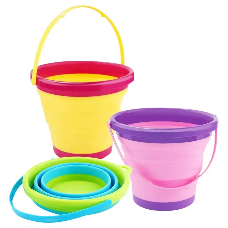 

Bright Outdoor Beach Bucket Toy for Kids Sand Play Set Complete Play Kit with Tools for Garden Swimming Pool Backyard Activities