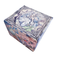 Cartoon Diy Yu-Gi-Oh! Lady Labrynth of The Silver Castle Card Storage Box Ygo Leather Card Collection Protection Box Gift Toys