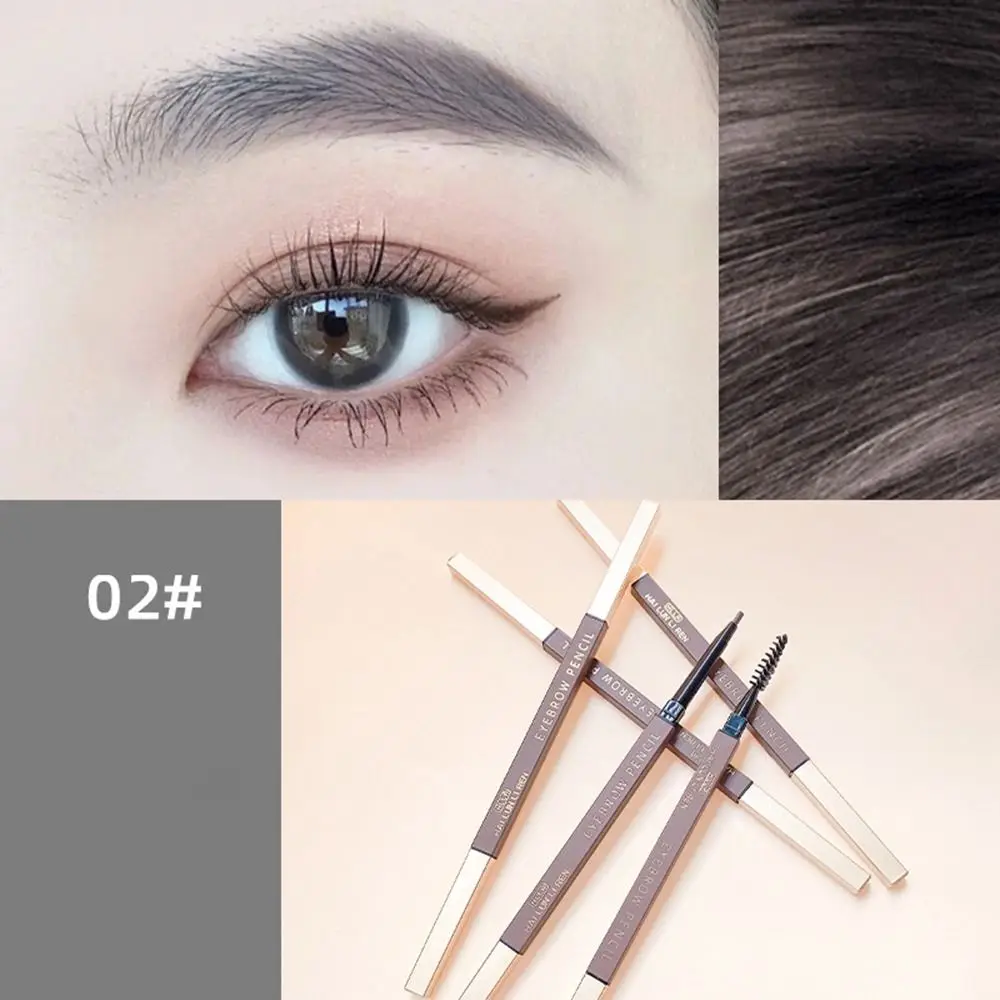 Matte Double-Head Eyebrow Pencil Sweat-proof Long Lasting Eyebrow Enhancers Waterproof Smudge Proof Eyebrow Brush Make Up