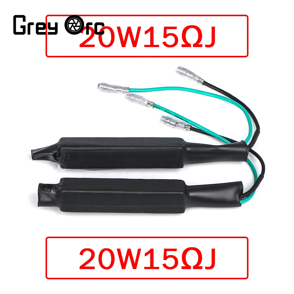 20W 15ΩJ Flasher Universal Motorcycle A Pair LED Turn Signal Indicator Resistor Adapter Flash Light Repairing Resistance Parts