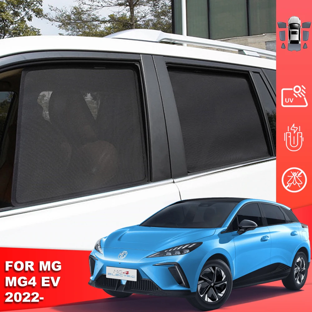 

For MG 3 Xross MG3 2011-2023 Magnetic Car Sunshade Shield Front Windshield Curtain Rear Side Baby Window Sun Shade Visor