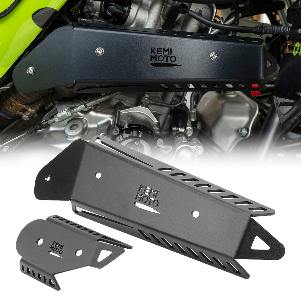 

ATV Mid Pipe Heat Shield Cover Compatible with Yamaha Raptor 700 Raptor 700R 2015-2025 Metal Black Guard Protector