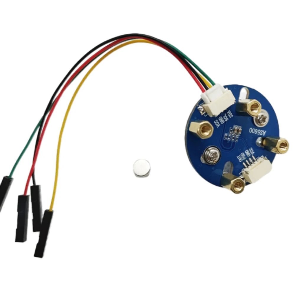 AS5600 Magnetic Encoder Module 12bit High Precision I2C Measuring Angle Speed FOC with Line Magnet 2.5MM/3MM Copper Column