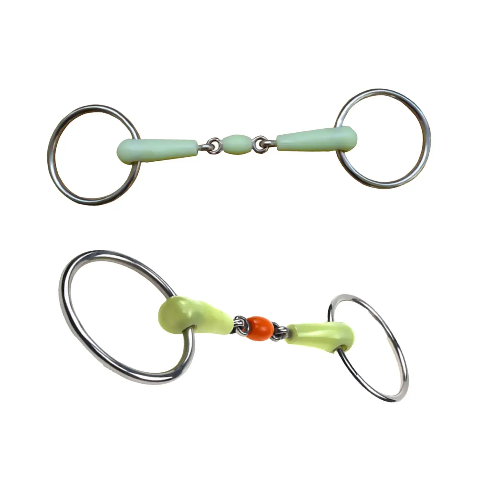 Horse Bit Gear Outdoor Sports Length 127mm Rubber Wrapped Horse Snaffle Bit