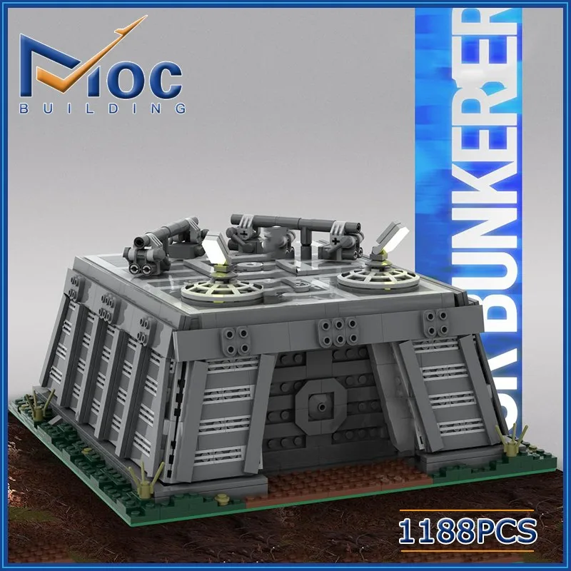 1188PCS Bunker on Endor Architecture Model MOC Building Blocks DIY Assemble Bricks Creative Children Toys Kids Gifts MOC-89465