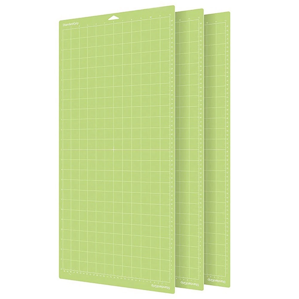 3 Pcs PVC Cutting Mat Grid Cutting Mat Cutting Plotter Special Pad for Cricut Maker 3/Explore 3/Air 2 Green Standardgrip