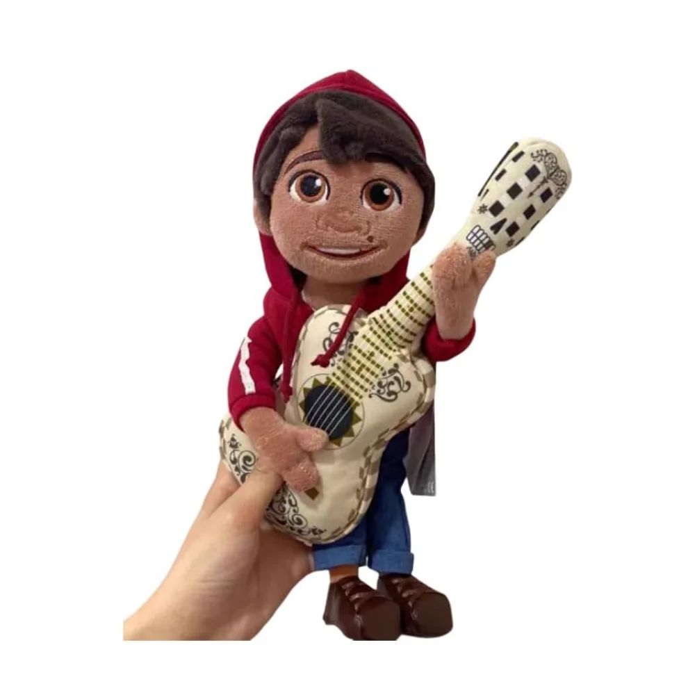 

Disney coco Miguel Plush with White Guitar 12” Red Hoodie Doll Toy