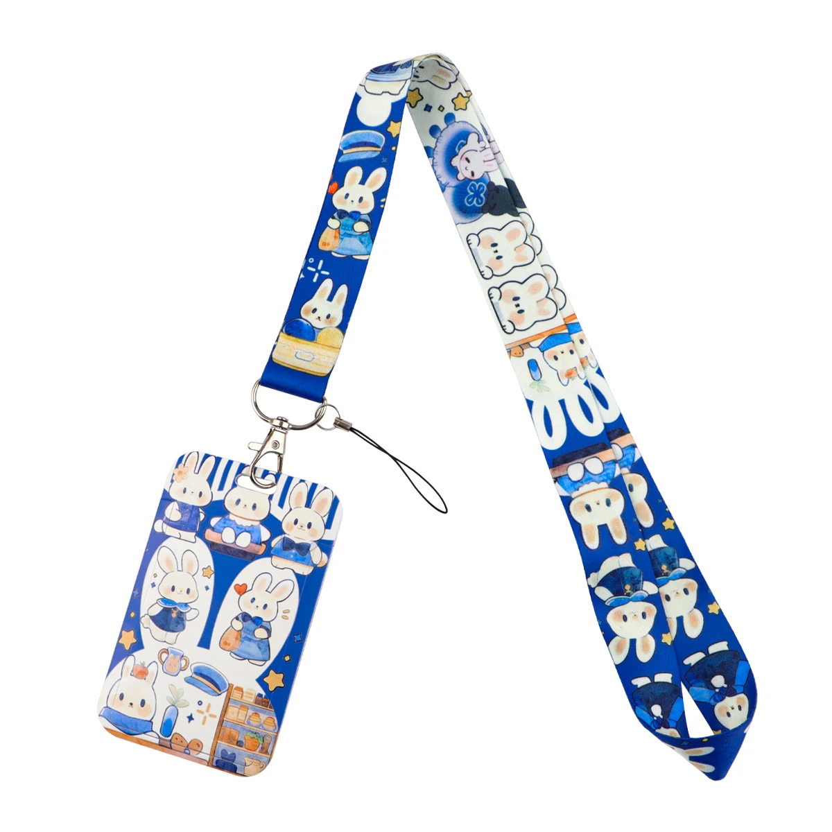 Cartoon Animal Credential Holder Cute Rabbit Bird Neck Strap Lanyard for Key Keychain USB Badge Holder Keyring Accessories Gifts view 5