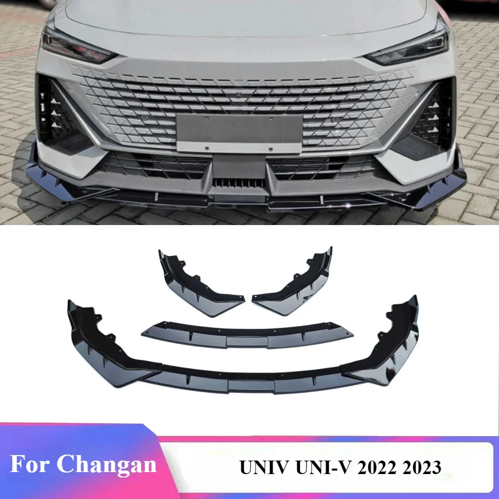 

Для Changan UNIV UNI-V 2022 2023 передний бампер для защиты губ Диффузор разветвители комплект защиты корпуса Аксессуары для тюнинга