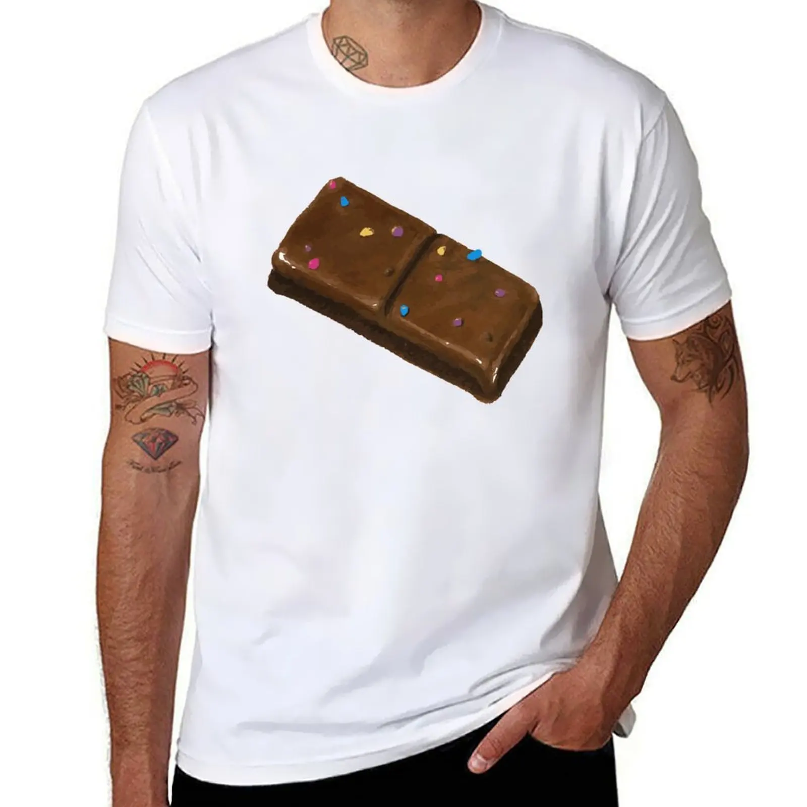 

Футболка Cosmic Brownie, футболки для мужчин, облегающие футболки с аниме для мужчин, футболка