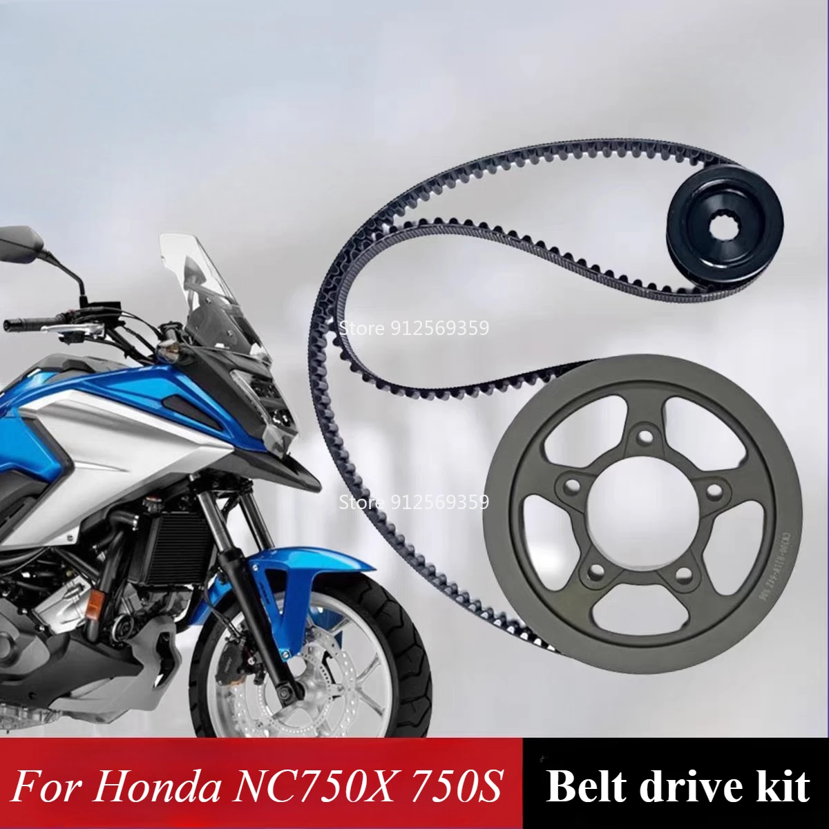 For Honda NC750 NC750X 750S chain change to belt drive kit Gates Carbon Fiber Belt  lossless modification