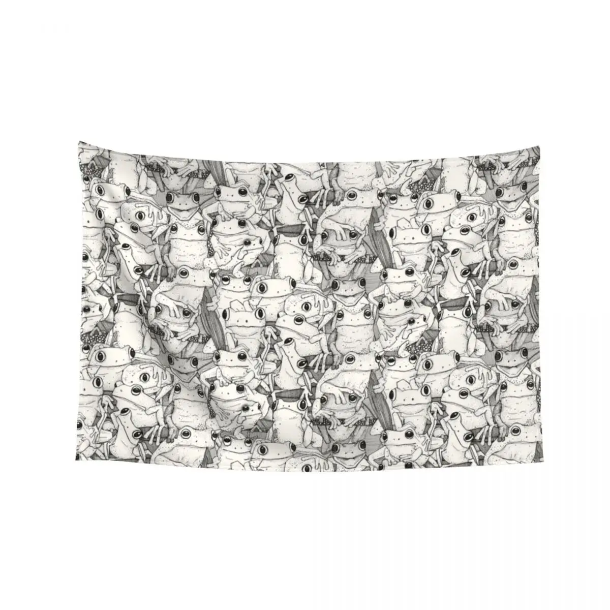 

just tree frogs black Tapestry Japanese Room Decor Wallpaper Bedroom Decorative Wall Murals Tapestry
