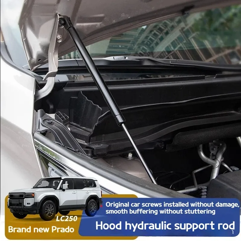 For Toyota Land Cruiser LC250 Prado 2024-2025 Front Engine Hood Strut Rod Lift Support Front Bonnet Hood Strut Accessories