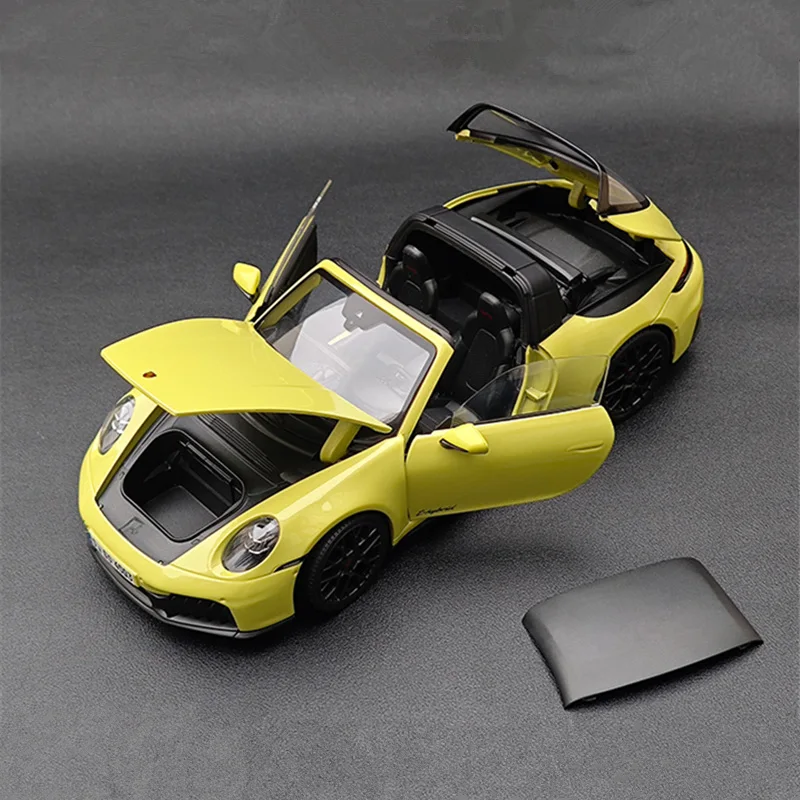 마이스토 1:18 포르쉐 911 타르가 4 GTS 992.2 합금 트랙 스포츠카 모델 다이캐스트 메탈 레이싱카 자동차 모델 어린이 장난감 선물