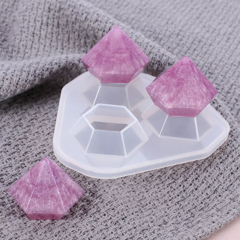 1 Pcs Mini Diamond Shaped Silicone Mold DIY Handmade for Jewelry Accessories Mould White Cake Decor Mold Kitchen Supplies