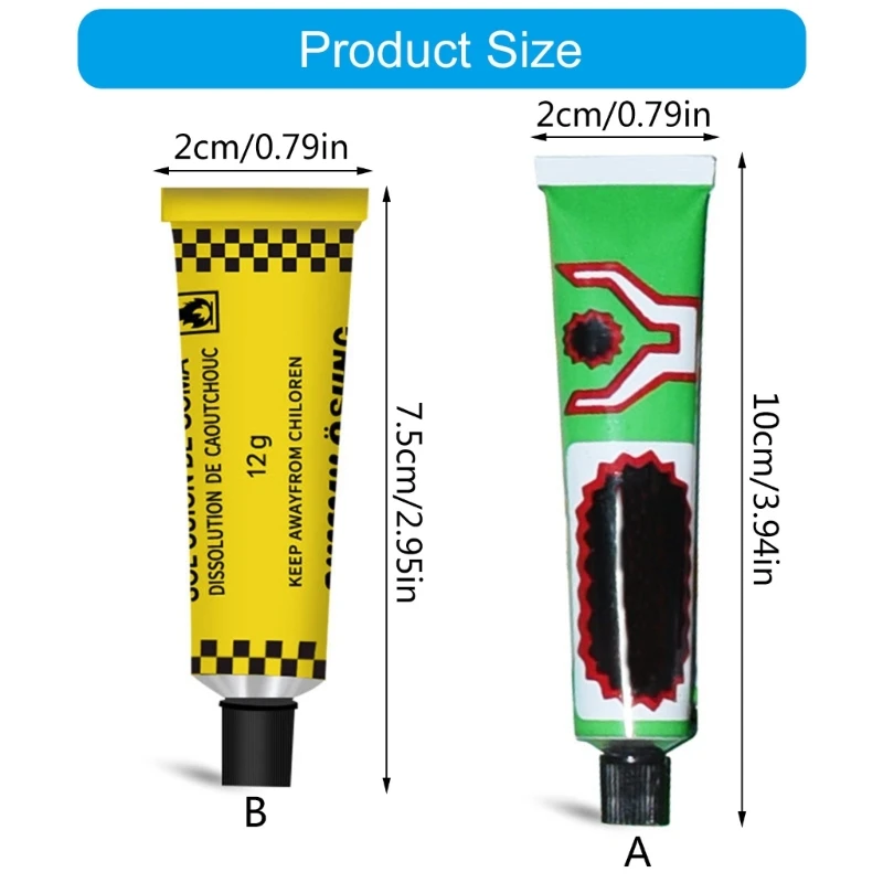 QM клей для ремонта шин мотоцикла, высокая видимость, патчи, клей для ночных райдеров, ремонтник