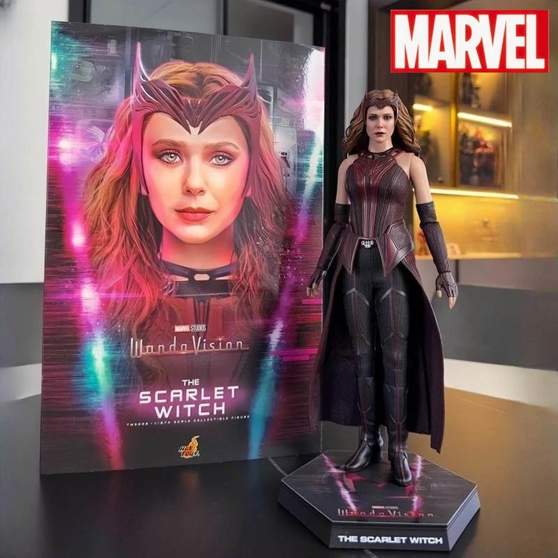 

In-Stock Witch Wanda Vision Wanda Django Maximoff Original Hottoys Tms036 Scarlet 1/6 Movable Sculpture Collectible Model Figur