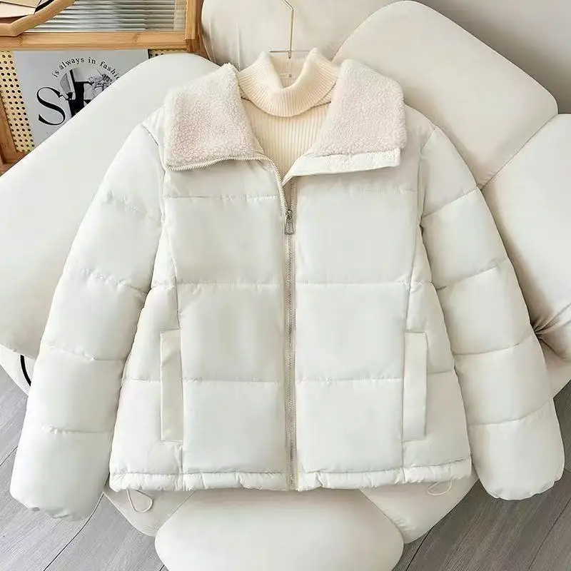 ผ้าฝ้ายผู้หญิงอบอุ่น Matt ผ้าน้ําหนักเบา Coat WARM หญิง Windbreaker Parka ผู้หญิงแจ็คเก็ตผ้าฝ้าย PLUS Coats