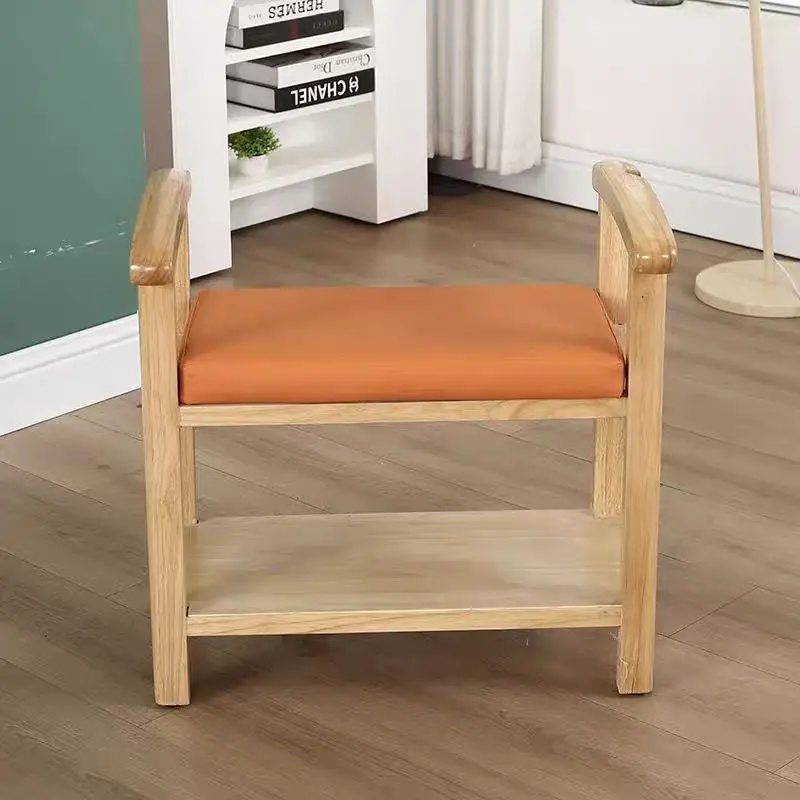 senior-friendly shoe changing stool solid wood elderly chair nursing home combination nursing home health care furniture