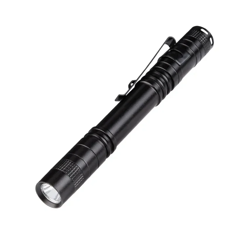 Mini Pen Style LED Flashlight Torch Power by 2*AAA Battery Medical Surgical Nurse Physician Pocket Penlight Camping Light Lamp