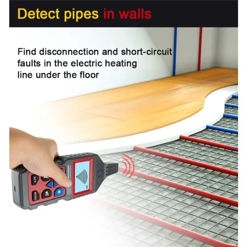 NF-826 Underground Cable Tester Telephone Cable Locator Wire Tracker Electric Line Water Gas Supply Pipe Detector Cable Finder