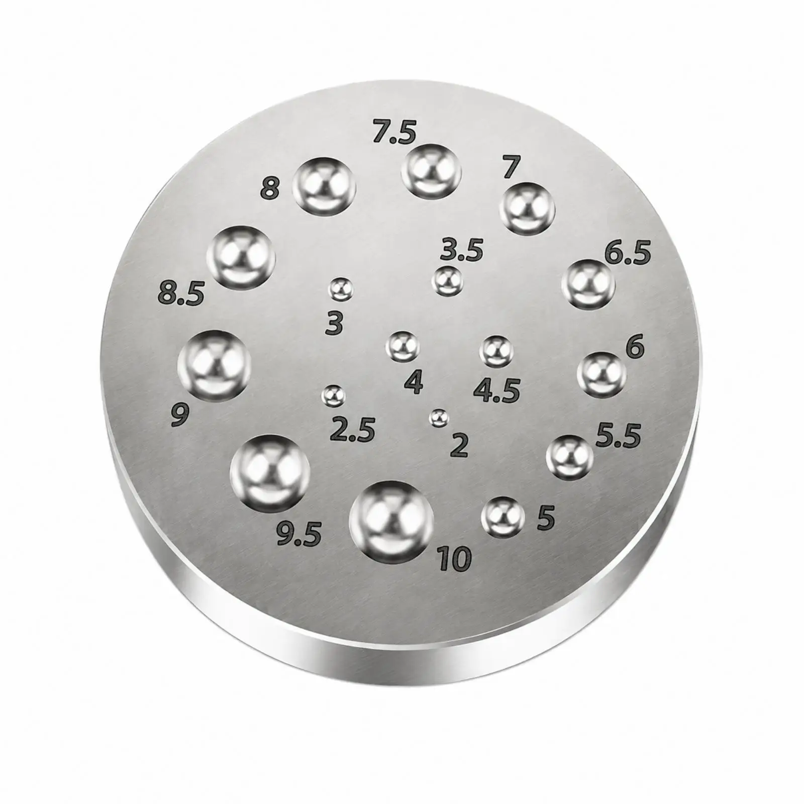Versatile Steel Jewelry Crafting Anvil with Concave Sizes for Shaping Gold Silver Copper Components