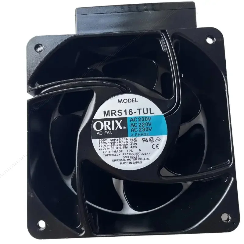 

W MRS16-TUL AC 200-230 В 160*160*62 мм 16 см 3-фазные вентиляторы