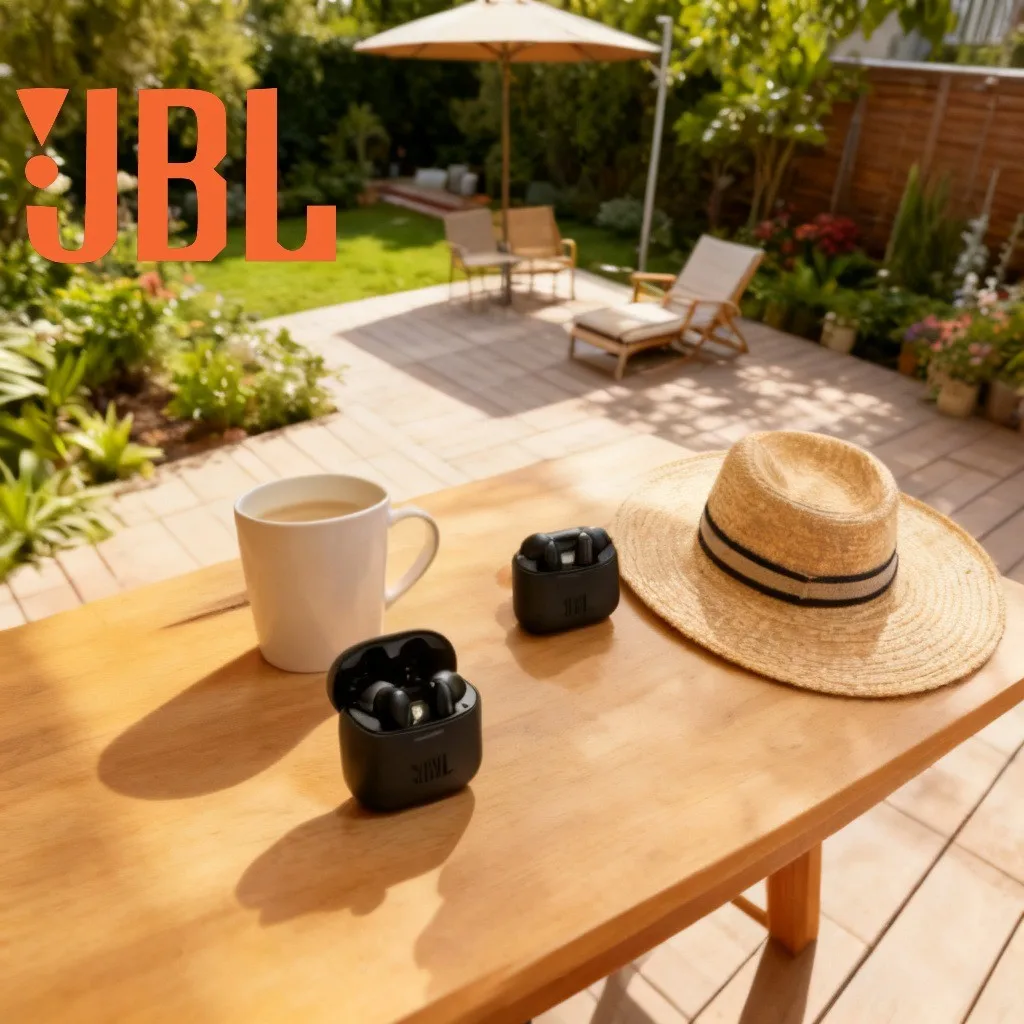 JBL TUNE225TWS Wireless Bluetooth Gaming Earbuds with Noise Cancelling, Transparent Design & Hi-Fi Stereo Sound