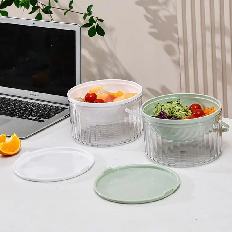 Cold Serving Dish Functional Cold Dish Iced Salad Bowl Shrimp Cocktail Serving Dish Portable Clear Parties Platters For Food