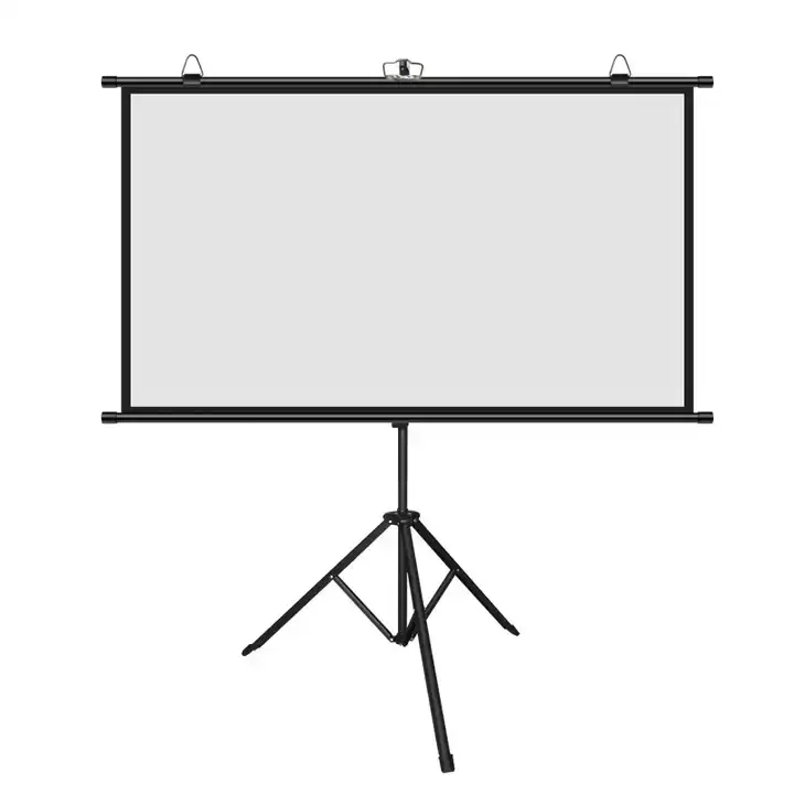 

Лучший портативный проекционный экран HD 100 дюймов 120 дюймов 150 дюймов с напольной подставкой и штативом для проектора