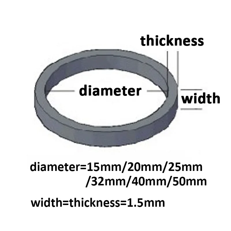 Dia 20mm-50mm High Elastic White Rubber Bands Stretchable O Rings Wire diameter 1.5mm