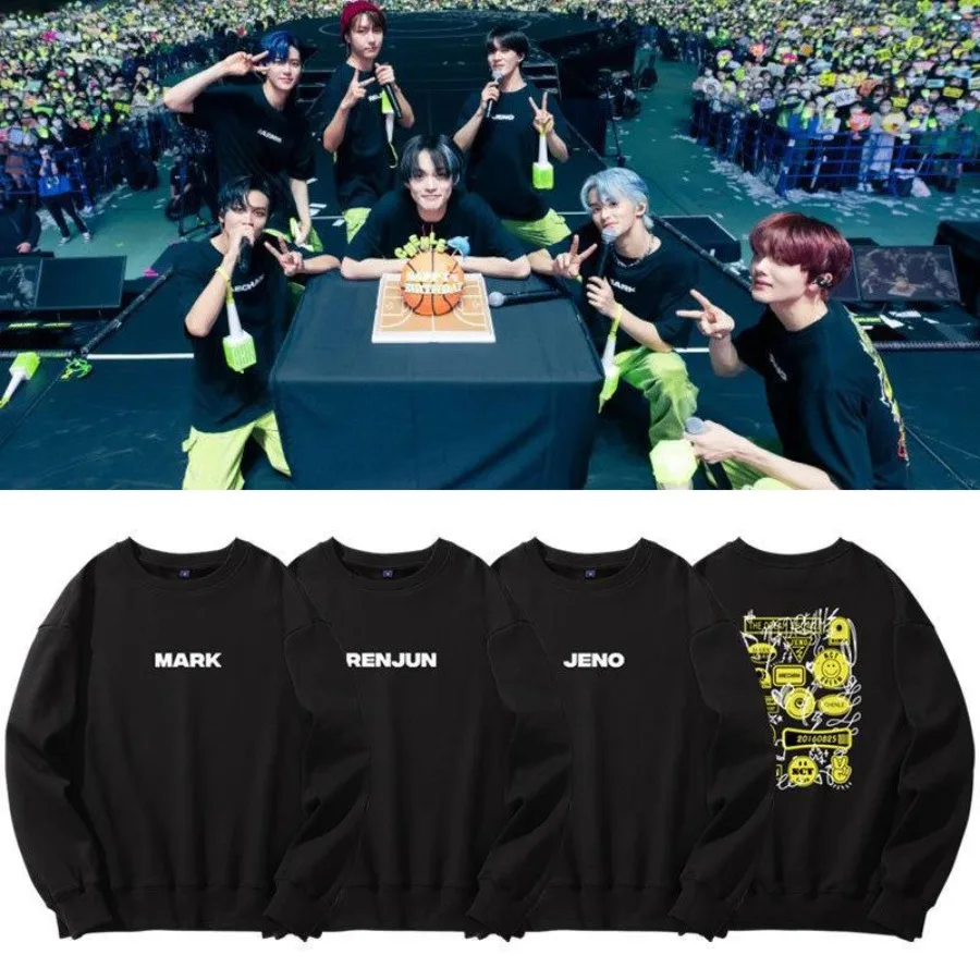 K POP KPOP NCT Dream Tour The DREAM SHOW 2 in JAPAN Oversized Hoodie Women Men Long Sleeve Crewneck Sweatshirt Casual Tracksuit