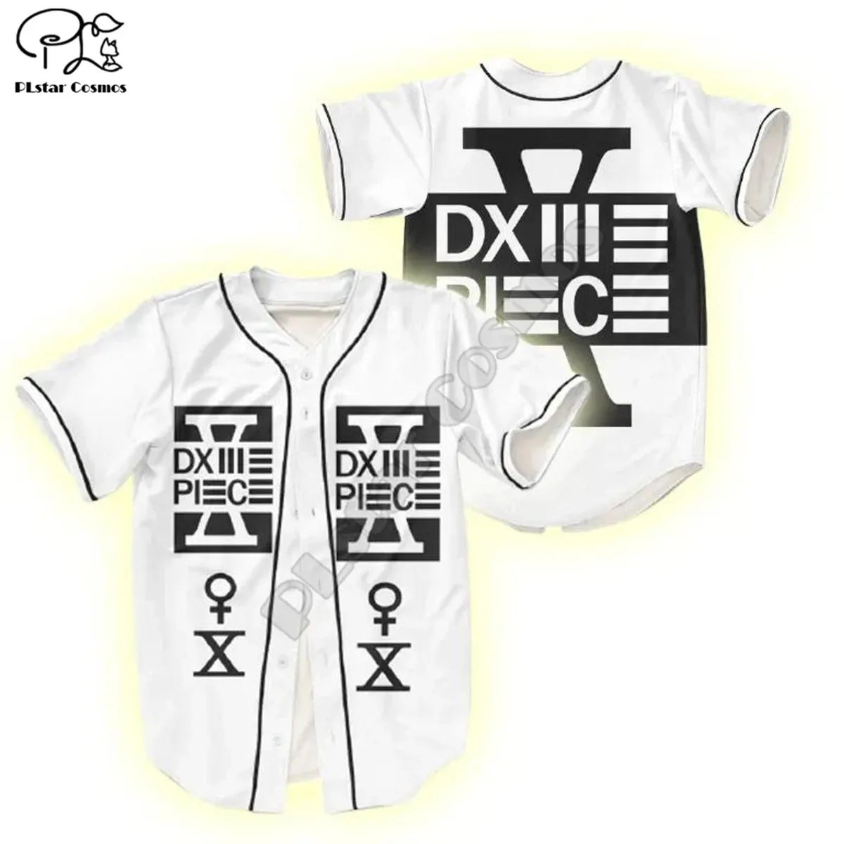 Baseball Jersey Fire Dragon 3D Over Gedrukt Baseball Jersey Shirts Hip Hop Tops