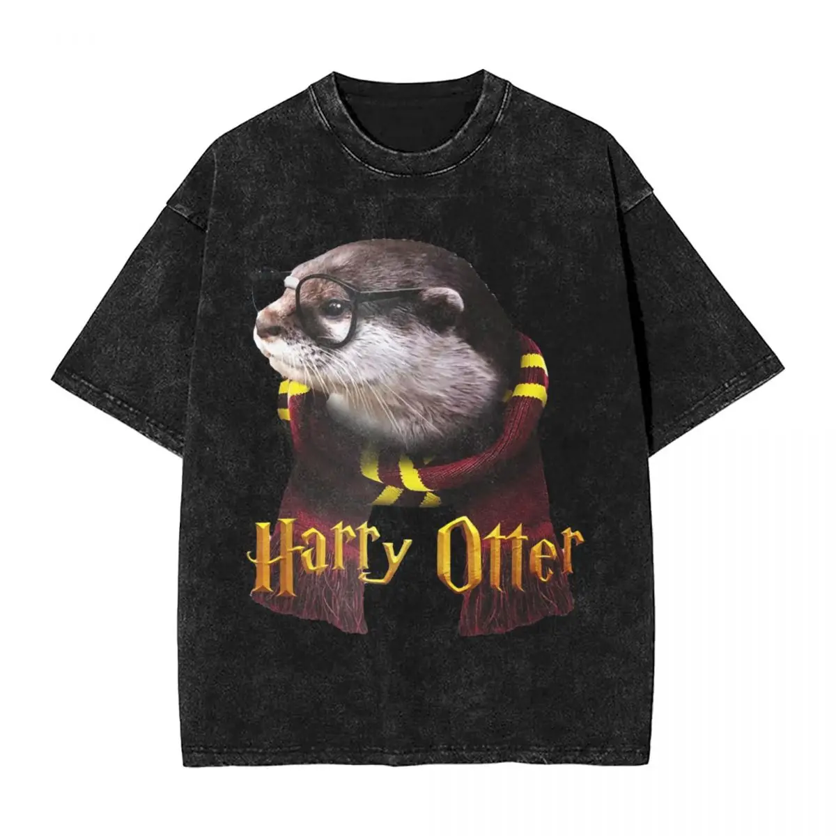 Harry Otter T-Shirt Funny Otter Popular T Shirts Short Sleeves Y2K Fun Tshirt Beach Casual Crew Neck Plus Size Top Tees