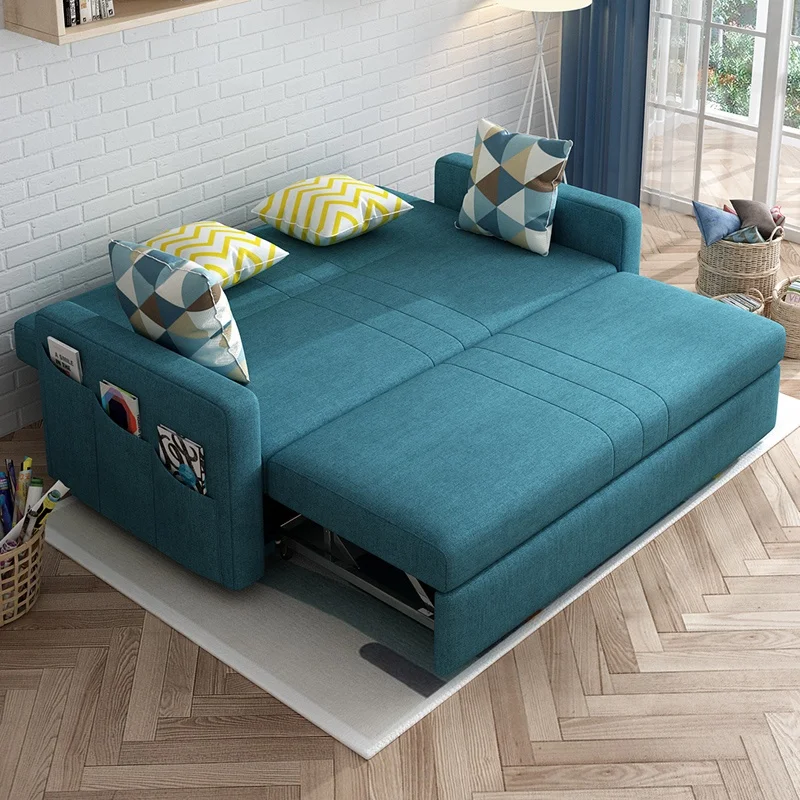Manufacturer Ready to Ship Fabric Home Furniture Bedroom Living Room Transformer Cheap Folding Sofa Bed