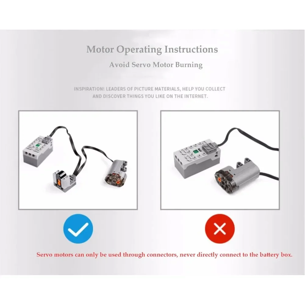 MOC Technische krachtfuncties M L XL Motor Gemodificeerde Legoeds-compatibel 8883 8882 88004 88003 Afstandsbediening Power Group Train