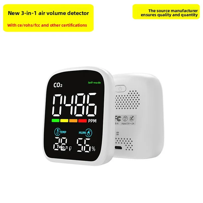 New Carbon Dioxide Detector Multiple Certification Quality Detectorsco2Temperature and Humidity Detector