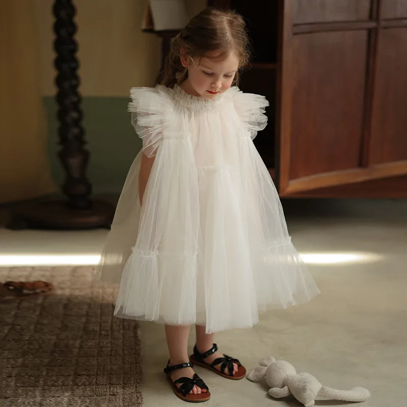 Baby Girl Dress Summer Girls Dress Baby Foreign Style Children Personality Fashion Korean Wedding Dress Fairy Princess Skirt