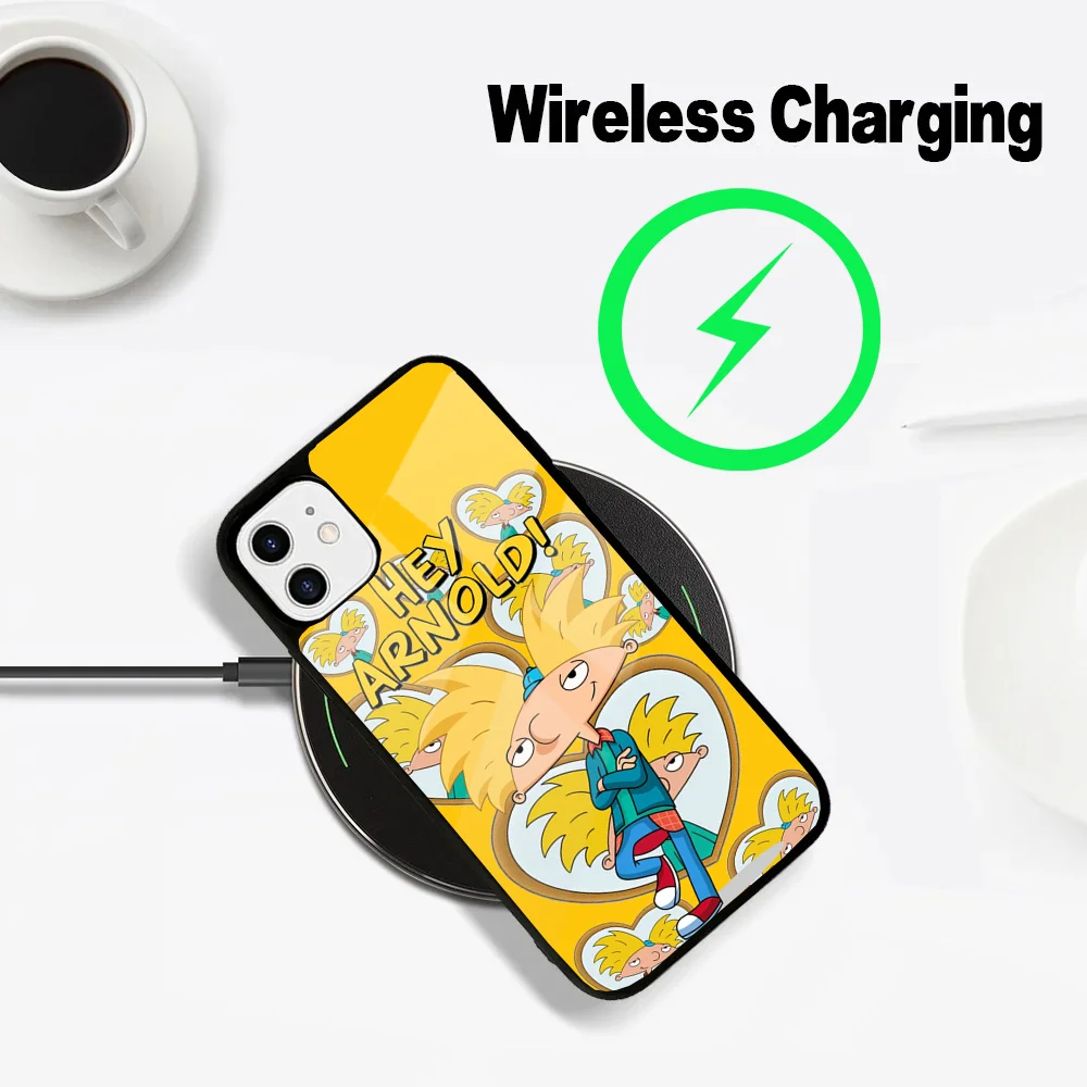 Cartoon Hey Arnold F-Fondos Phone Case For iPhone 16,15,14,13,12,11,Plus,Pro,Max Mini Magsafe Magnetic Wireless Charging