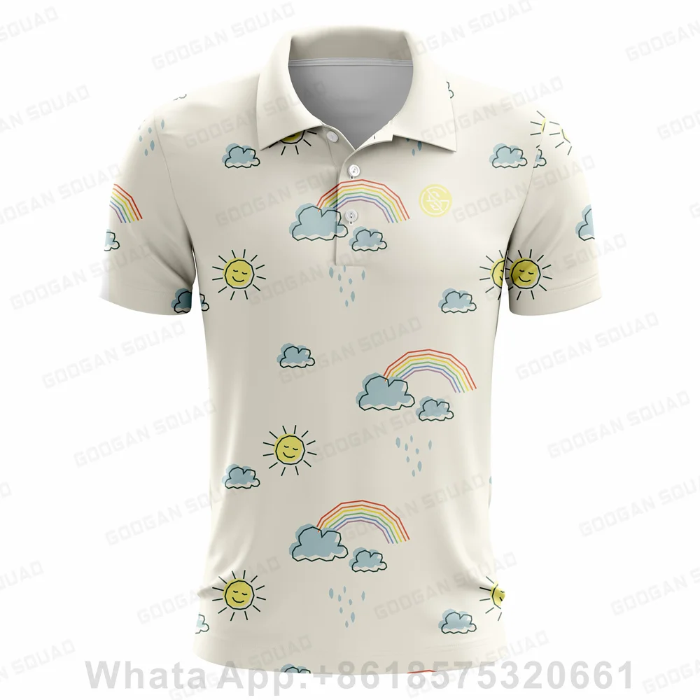 Fishing Short Sleeve Polo Shirt Kids Golf Shirts Quick Dry Breathable Sportswear Polo Jersey MTB Racing Casual T-Shirt 2023 New